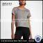 MGOO New Arrival Short Sleeve Dry Fit Plain T-shirts Mesh Fabric Simple Style Women Gym Tank Top