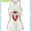 custom sexy women white tight tank top
