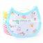 2017 Wholesale baby care bibs 100% cotton baby feeding bibs