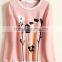 latest design sweetlovely crewneck hoodies for ladies cheaper customs crewneck hoodies&sweatshirt