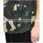 Factory Hot Sell Mens Destructed Camo Short Sleeve Hoodie