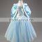 Children dress autumn snow romance 2016 new girls ice cap Christmas two piece shawl dress