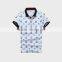 Fashion Print Summer Men's Polo Shirt With Ribbon