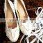 Competitive prices women silver wedding dress shoes latest high heels WS044