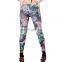 OEM Design Flower Leggings for Women 2016