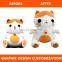 Factory direct wholesale heart shape custom mascot plush toy