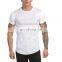 mens short sleeve stronger tee shirt blank cotton spandex