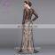 2017 new style long length beaded long sleeve evening dress 2017