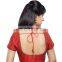 Red fancy readymade stitched saree blouse for women