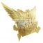 custom zinc alloy fantasy design eagle shape metal plate with letter