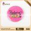 we make cheap custom novelty custom plastic pins round badges