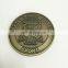 custom challenge coin and gold coin embossed with figures and animal or letter as souvenir coin