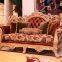 Italy home furniture fabric sofa/living room furniture 3 seat wood carving velvet sofa set