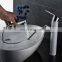 China faucet factory white paint high body pull basin faucet