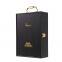 High quality elegant blue double slanted doors wooden wine packing box empty piano painted wooden box wine bottle gift box with custom logo