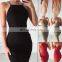 Hot Sales New Arrvails Lady Sexy Backless Sleeveless  Dress Women Bodycon Summer Dresses