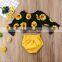 Fashion Girl Sunflower clothing kids Outfits Sets Summer Toddler Baby Clothes