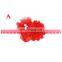 Infant  Head accessories Baby Pink And Red Laces Hair Band Newborn Headband Valentine's day