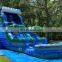 Tropical Fireblast Tsunami Waterslide Inflatable Kids Water Slide With Pool