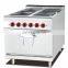 Free Standing Electric Cooking Range with 4 Square Hot Plates with Electric Oven