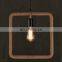 Tonghua Vintage 4 Shapes Hemp Wrapped Iron LED  Edison Bulb Pendant Lamp Home Bar Decorative Hanging Light