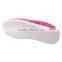 colorful fashion girls slip on lace up mesh upper handmade spring flower casual flat shoes