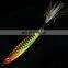 21g slow pitch jig metal lead jigging spoon fishing jigs hard  fishing lure sinking  with bkk treble hook