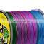 Factory direct sale colorful 8 strands pe braided carp fishing line 300m Polyethylene Braided Wire Fishing line