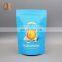 Dried fruit custom packaging bag matte frosted finish zip lock stand up pouches