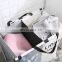 Trendy Multi Purpose New Modern Storage Double Folding Collapsible Laundry Basket