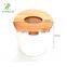 Bamboo round napkin paper box bamboo plastic tissue box with bamboo lid for Kitchen