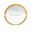 Wood store home round counter desk makeup bamboo mirror