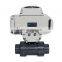 UPVC 2 inch Two Ways Motorized Electric Ball Valve Double Union Fitting Modulating Type 4-20mA