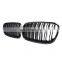 X5 X6 grill for BMW E70 E71 glossy black dual line high quality kindly mesh grill for BMW X5 X6 2007-2013