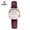 CHENXI 304 Women Fashion Crystal Analog Quartz Simple Casual Ladies Leather Quality Watches