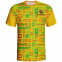 ?Workout Fashion Pattern Comfortable Shirts From 100% Polyester.