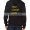 Custom design blank pullover hoodie Dark blue pain jumper for adult
