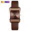 branded watches for girls 1432 skmei wholesale watch women luxury glass genuine leather mini lady bracelet