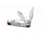 Hand made pocket knife stainless steel blade with shell handle gife for man