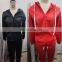 New Arrive Hot Sell Two Pieces Zipper Hooded Women Sweatsuit Set