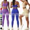 Wholesale Women Clothing Sports Bra Shorts Leggings 4 Piece Custom Logo Workout Wear Gym Fitness Sets Women Seamless Yoga Set