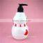 Christmas product snowman shaped bottle for cosmetics packaging