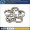 ISO 9001 passed custom cutout metal flower logo plate