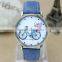 2016 new bike custom canvas strap watch