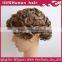 Best selling Full swiss lace Short Curly brown brazilian human hair Wig for men