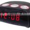 High Quality AM FM Dual Alarms Light Rim Clock Radio