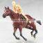 Custom Plastic Race Horse toy OEM Plastic Animal Figurines Horse
