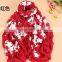 Hot Selling Korea Popular Elegant Flower Embroidery Cotton Pashmina Scarf