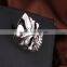 Punk rock skeleton skull hang ring in zinc alloy, mens jewelry