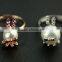 2015 New 18K Gold Plated Bunny Rabbit Pearl Stone Silver Cute Ring